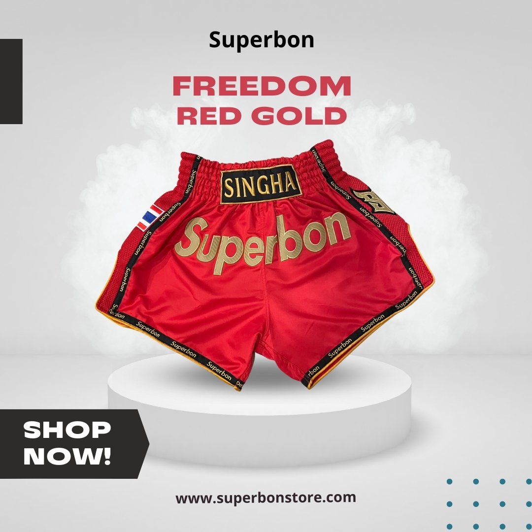 Superbon-Muay-Thai-Shorts-Red-